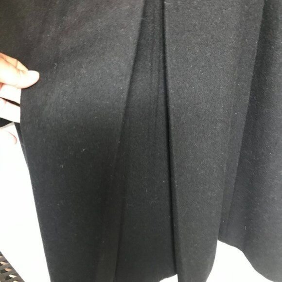 Vintage Marquis Military Black Wool Blend Coat Size L - Picture 5 of 5